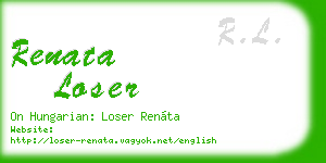 renata loser business card